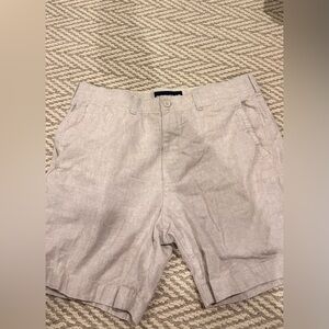 Abercrombie & Fitch Light Beige Linen-Blend Men’s Shorts